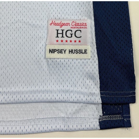 Nipsey Hussle #60 Crenshaw Headgear Classics Mens Medium White Basketball Jersey - Picture 3 of 10
